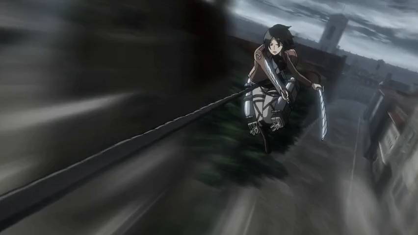 Imagen promocional, fanArt o extracción del anime: Mikasa Ackerman