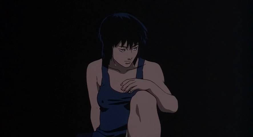 Sequence of images from the anime motoko